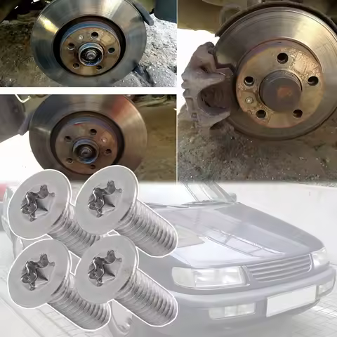 4Pcs Front Rear Brake Disc Retaining Screws Countersunk Bolt For VW Passat B1 B2 B3 B4 B5 B5.5 B6 B7