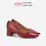 Cillie Office Women's High Heels Square Heel Pointed Toe CG05