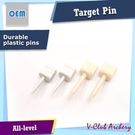 V Club Archery Plastic Nail Pin - For Fixing Target Paper Target Face On Target Butt - 4 PCS / 12 PCS