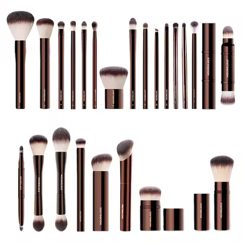Hourglass Makeup Brush Set & Kit Include Powder Foundation Concealer Lip Blusher Bronzer Eyeshadow E