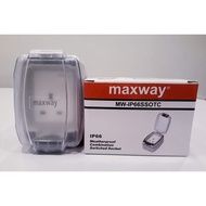 MAXWAY 13A 3 PIN IP66 WEATHERPROOF OUTDOOR SINGLE SWITCH SOCKET (TRANSPARENT COVER)