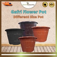 GHZ Pasu Bunga Hiasan Murah Gafri Flower Pot Plastic Pot For Plant Gafri Plastic Flower Pot Pasu Plastik Besar 花盆塑料