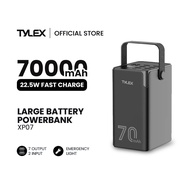 TYLEX XP07 70000mAh PowerBank 22.5W Fast Charge 7 Outputs & 2 Inputs