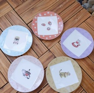 Spot Japan Noritake Noritake ENGIMON Fortune Cat 5 Piece Set Dinner Plate Rice Bowl Bowl Dish Tablew