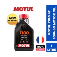 【100% ORIGINAL】MOTUL Fully Synthetic 7100 10W50 4T Ester Engine Oil/ Minyak Hitam Motor 1L