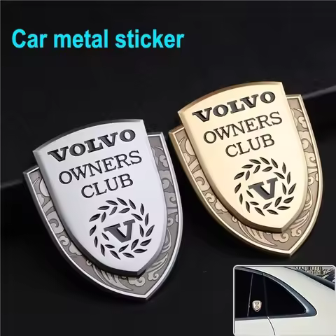 1 PCS Volvo 3D 3D Label Side Window Body Decoration Car Metal for Volvo XC60 V50 V40 XC90 S60 S40 S8