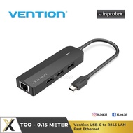 Vention USB-C to LAN RJ45 Hub USB Type C to USB 2.0 Female Fast Internet