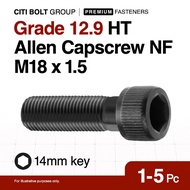 1pc M18 x 1.5P NF (18MM) Grade 12.9 Allen Socket Head Cap Screw | HT Allen Bolt Fine | CITI BOLT
