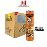 XTRASEAL Xbond Construction Adhesive Sealant Beige 300ml (24 Pcs) X Bond Multipurpose Silicone Glue 