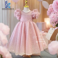 Girls Dress Girl Dress Baby Girl Dress Summer Puff Sleeve Baby Girl Princess Dress Trendy Performanc