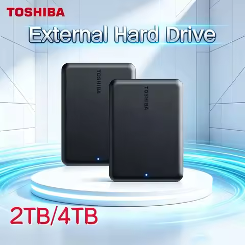 Toshiba A5 Series Small Black Hard Drive High-Speed Gen1 500GB/1TB/2TB/4TB with Mac Large Media Coll