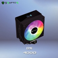 CPU Cooler RAPTOR DX 4000 RGB LCD | 4 Heatpipes | 120mm Fan | Sync RGB Fusion & Polychrome