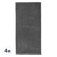 comet Home 人字紋高級飯店毛巾 30支棉紗 140 x 70cm  4條  木炭灰