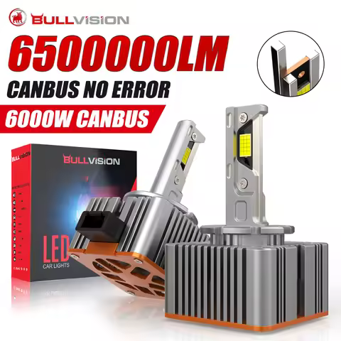 Bullvision D1S D3S LED Headlights HID D2S D4S D5S D8 Turbo LED 6500000LM Two-sided CSP Chip 6500K Pl