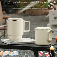 CACTUS Mini Kettle, 304 Stainless Steel 800ml Electric Kettle, Upgraded  Foldable Detachable Two Gea