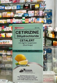 2 pcs. CETIRIZINE CETALERT 2.5 mg/mL Suspension Oral Drops (April 2027 expiry)