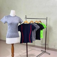 Women's Gymnastics Tops Women's Body Fit Tops Zumba/ Aerobic Tops Short Sleeve Yoga Gym Fitness Tops