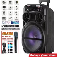 BANTING HARGA TERBESAR 6.8INC...........Speaker Bluetooth Mkc 6.8inc Subwoofer aktif Mp3 player FM K