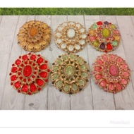 RS_BROS KEBAYA JUMBO SIZE 10X10CM WITH GEMS AND PEARLS