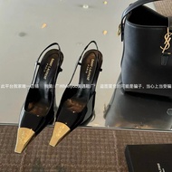 YSL Saint Laurent 2026 Spring New Style Golden Toe High Heels Wedding Shoes Banquet Shoes Prom Shoes
