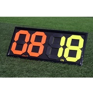 Soccer Double Sided Substitution Board / Score Board 4 Digit (Size : 64 x 30cm)