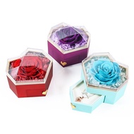 Valentine's Day Gift Box Wholesale High-End Acrylic Big Love Immortal Flower Packaging Ready Stock P