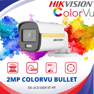 HIKVISION | 2 MP ColorVu Fixed Mini Bullet Camera | Colorvu CCTV Camera DS-2CE10DF3T-PF |
