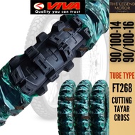 VIVA TYRE 16 14 Tube Tyre FT268 90/100-14 90/100-16 TAYAR CROSS 100% Good Performance