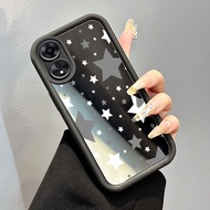 HP Casing OPPO A58 4G A78 4G A58 5G A78 5G A58x 5G A1x 5G A2x 5G Case Casing Star gray white pattern