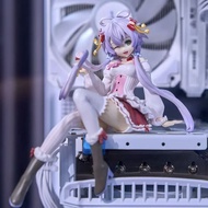 二次元美少女初音糖果洛依坐姿压泡面景品手办模型机箱桌面摆2608028 2D Beautiful Girl Hatsune Candy Luo Yi Sitting Figure Pressing N