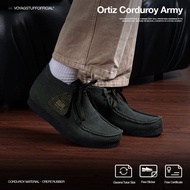 Voyagegstuffofficial - Ortiz Corduroy Army Chungky Wallabee