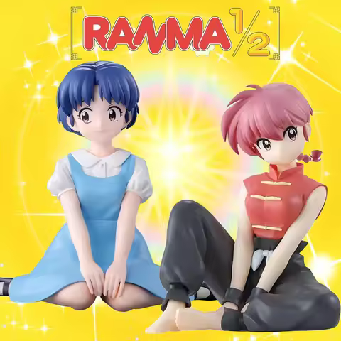 Official Version Bandai Banpresto Ranma 1/2 Saotome Ranma Tendou Akane Shampoo Anime Model Temple In
