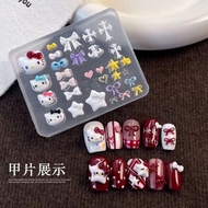Manicure KT Cat Mold Three-dimensional Silicone Bow Mold 3D Three-dimensional Cute Cartoon Carved Pa