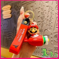 Super Mario Keychain On Plane World Travel Series Cute Bag Keychain