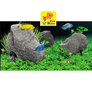 Grain Stone Aquarium Decoration F-959-M/L/XL/XXL | Aquascape Rock Cave for Cichlid Apisto Shrimp Gup