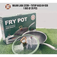 [LW] 32CM Spider Frying Pan + Glass Lid / Super Wok Honeycomb 32CM Spider Frying Pan 1