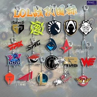 LOL Esports Team Logo Keychain for Fans T1 IG FPX G2 WE EDG Gaming Accessories Metal Pendant Bag Cha
