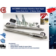 AutoGate E8 E3000 Stainless Steel Super Heavy Duty Arm - 2 Motors Only