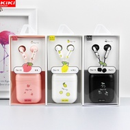 Kiki Cute Kids Girl Earphones Wired Music Earphones Cute Fruit Earphones