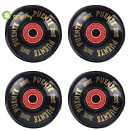 PUENTE 4Pcs/Set Cruiser Skateboard Wheels PU Wheels Long Board Cruiser Wheels with ABEC-9 Bearings