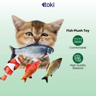 Toki - Artificial Fish Toy 3D Simulation Soft Fish Toy Fish Pillow Plush Toy Mainan Haiwan