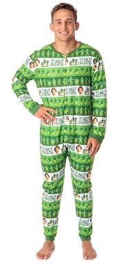 INTIMO Elf The Movie Mens' Film Son of a Nutcracker Footless Sleep Union Suit