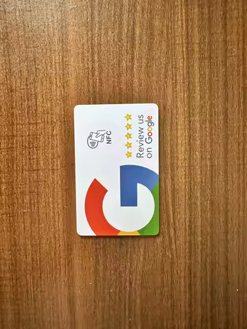 Reusable Review Tap Card Google Reviews Tap NFC Card Review Us on Google Tap Card Enhances SEO Saves