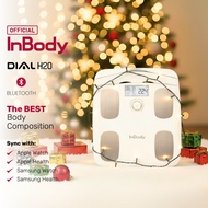 Official Distributor - InBody Dial H20 Smart Body Composition Scale, Body Fat, BMI | Soft White