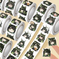 500pcs Arknights Emojis Cute Roll Decoration Mobile DIY Account Sealing Stickers