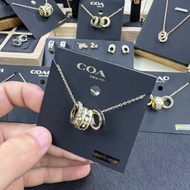 สร้อยคอสามวงหรูหรารุ่นใหม่ c⭐ach สร้อยคอมีเสน่ห์ สัญลักษณ์คลาสสิก สร้อยคอคู่รัก ของขวัญวันวาเลนไทน์