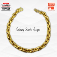 Youloong Gelang Tangan Sauh cutting EMAS916/ Sauh Design bracelet 916GOLD