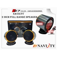 NAVIXTY 2 Full Range Speaker Kereta  2 INCH" Full Range Speaker & Car Tweeter Kereta Car Audio Speak