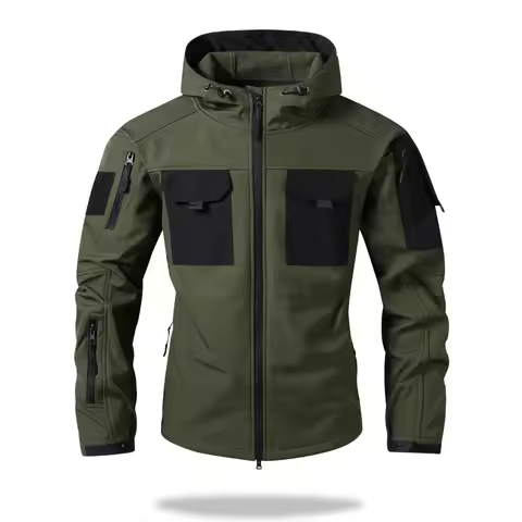 Men Lurker Shark Skin Soft Shell Tactical Jacket Waterproof Fleece Hooded Coat Hunt Clothes Outdoor 