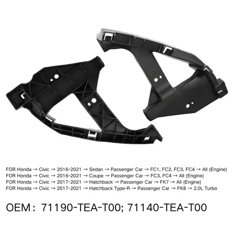 Car Headlamp Mounting Bracket FOR Honda Civic 2016-2021 Sedan Coupe Hatchback Type-R Passenger Car F